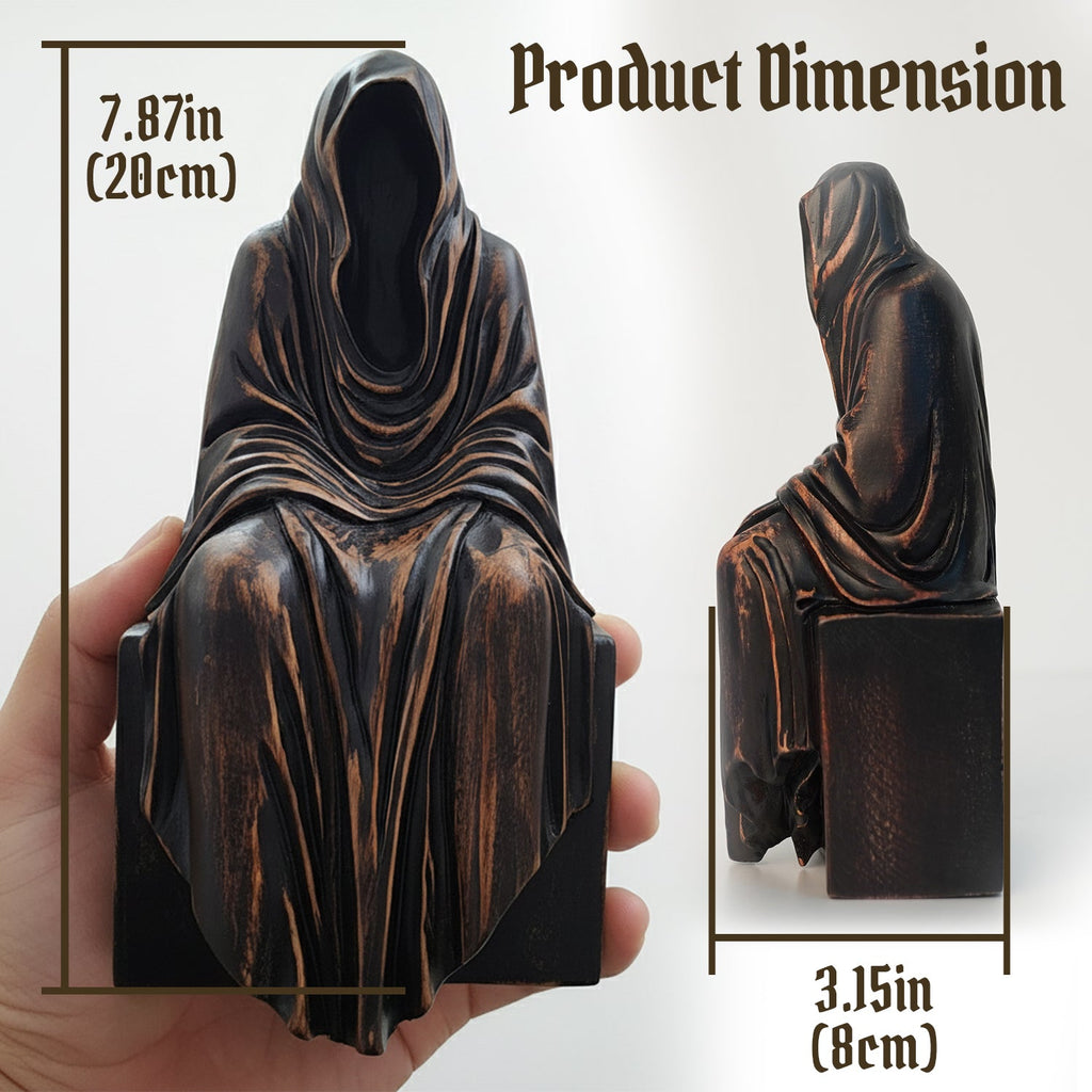 Grim Reaper Figurine - Hand-carved Wooden Figurines