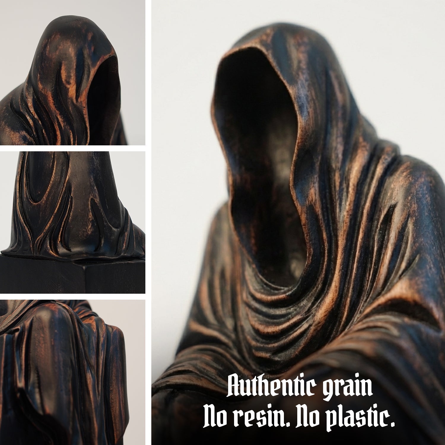 Grim Reaper Figurine - Hand-carved Wooden Figurines